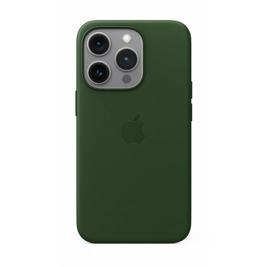 Leather case with MagSafe  - Forest Green