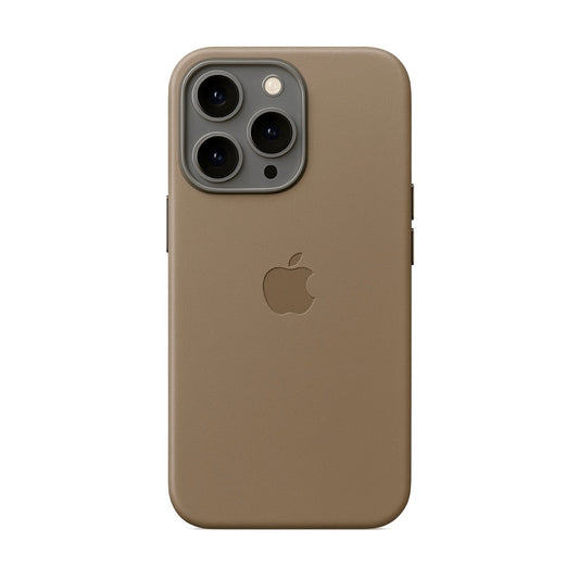 Leather case with MagSafe - Taupe