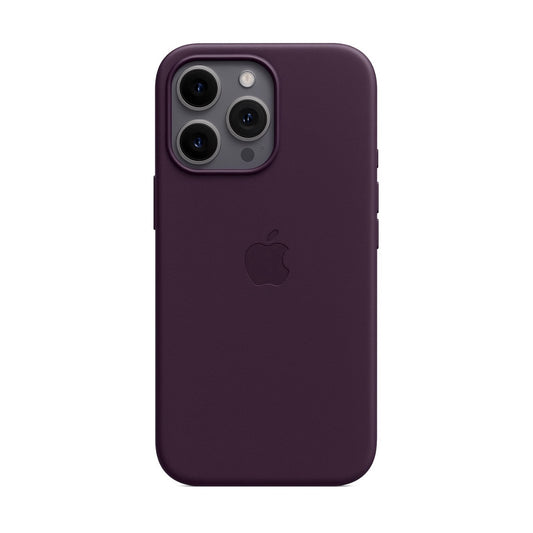 Leather case with MagSafe - Dark Cherry
