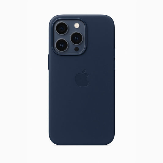 Leather case with MagSafe - Baltic Blue