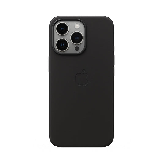 Leather case with MagSafe - Midnight Black